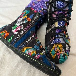 Woven Wisdom Guatemalan festival boots